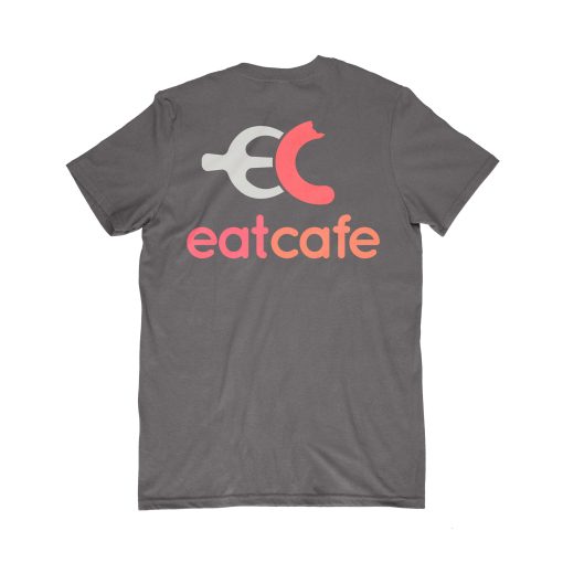 eat cafe tshirt back