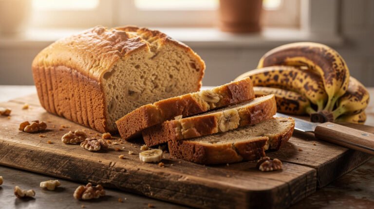 4 ingredient banana bread