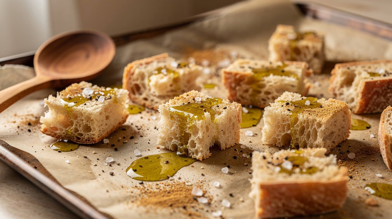 how to make croutons from sourdough bread