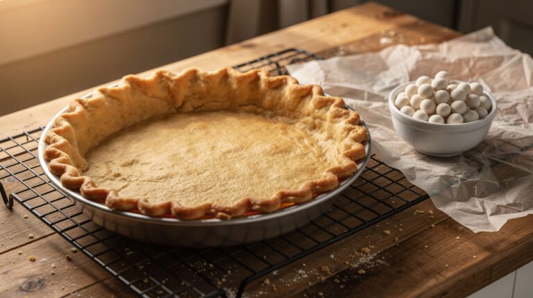 blind bake a pie crust