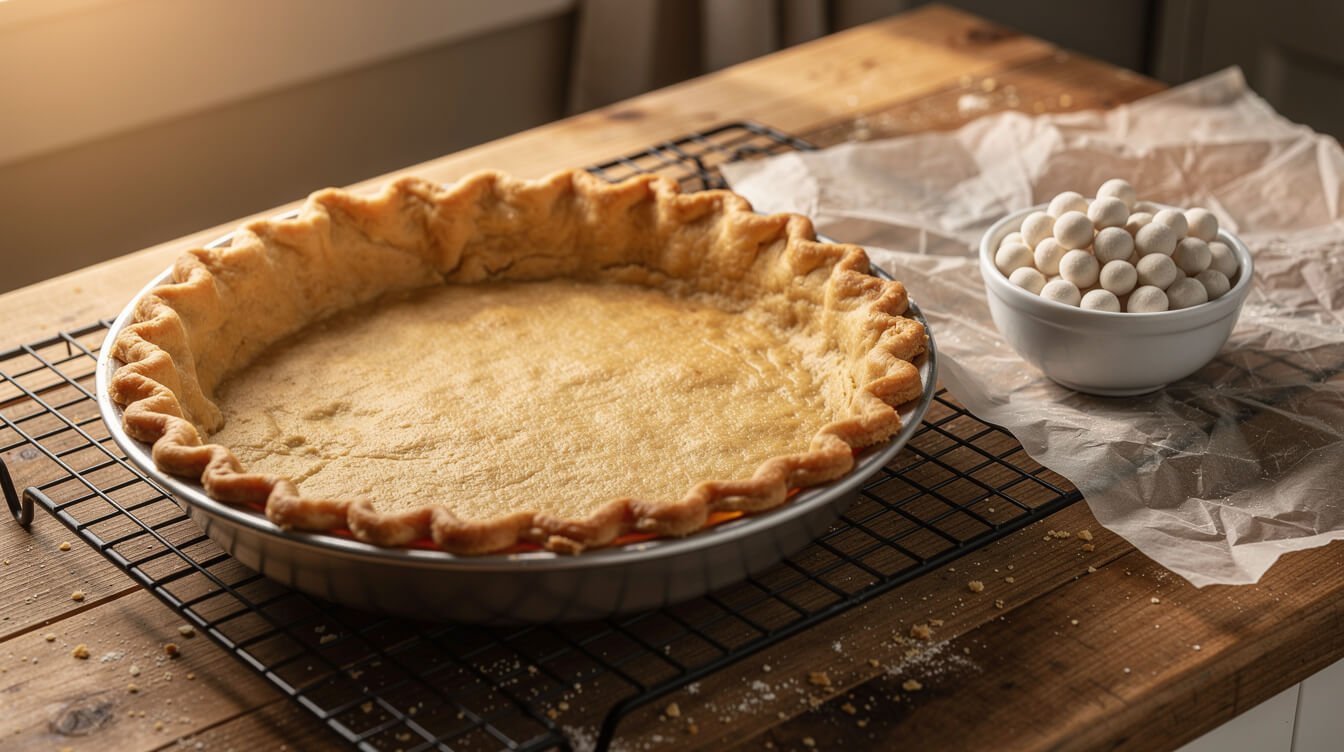 blind bake a pie crust