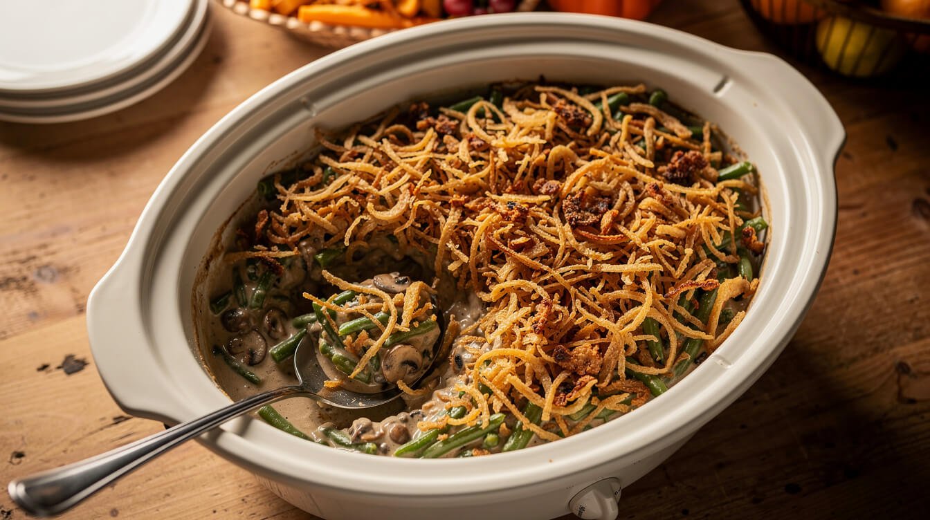 green bean casserole crock pot