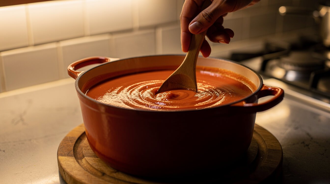 what can substitute heavy cream in a creamy tomato soup stirred off the heat