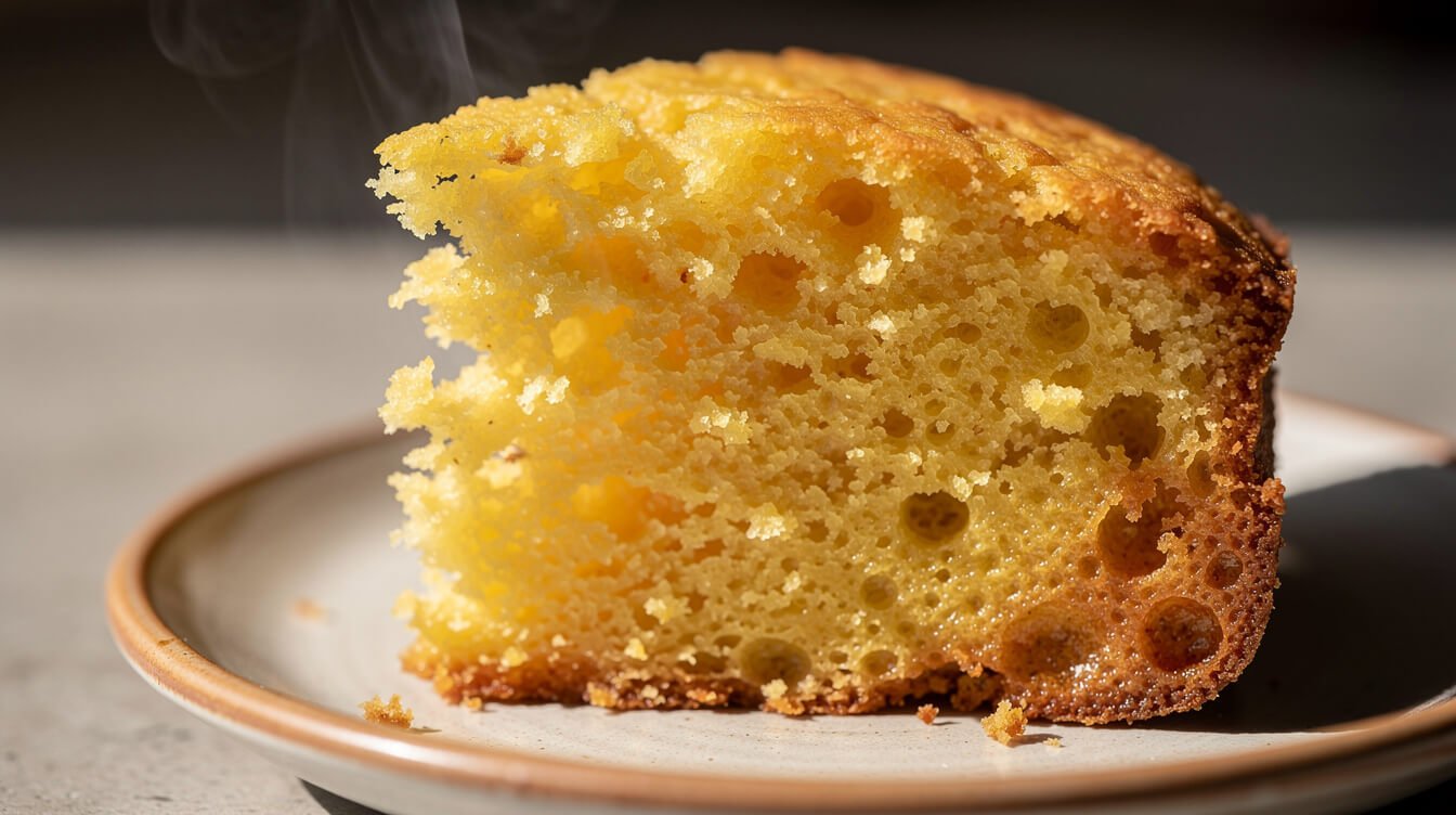 moist buttermilk cornbread crumb that holds together