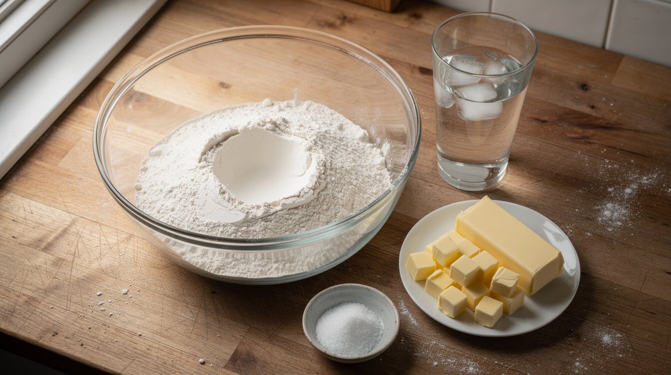 recipe for pie crust made with butter
