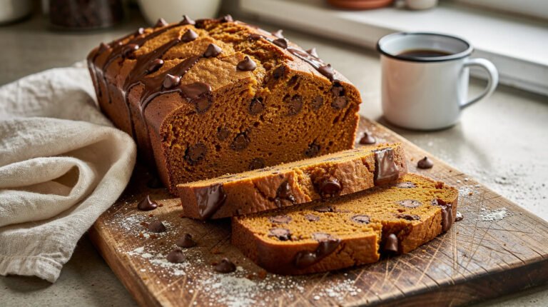Pumpkin Chocolate Chip Bread (and How to Stop the Chips Sinking to the Bottom)