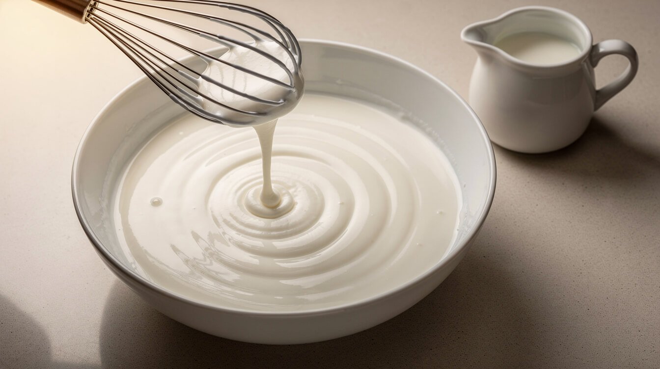 plain yogurt whisked with milk to buttermilk consistency